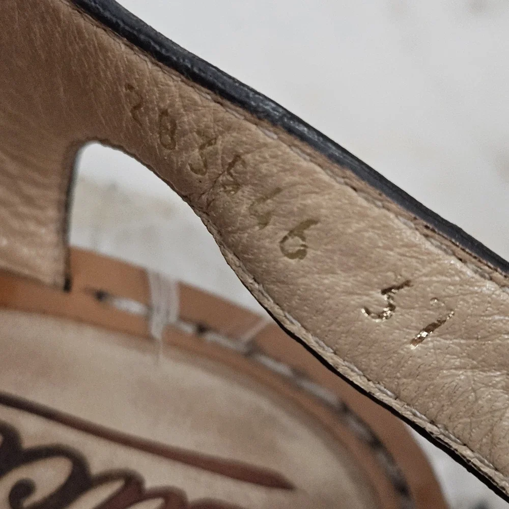 Gucci Brown Leather Thong Sandals Size 37 - US 7 - Picture 7 of 10